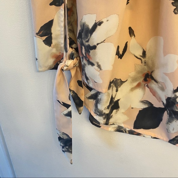AQUA Bloomingdales Pink Floral Off Shoulder Top - Picture 5 of 5
